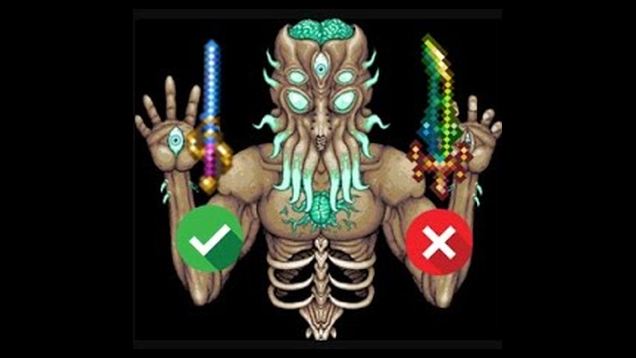 Moon Lord NO HIT (True Melee) Master mode Terraria 1.4.4.9