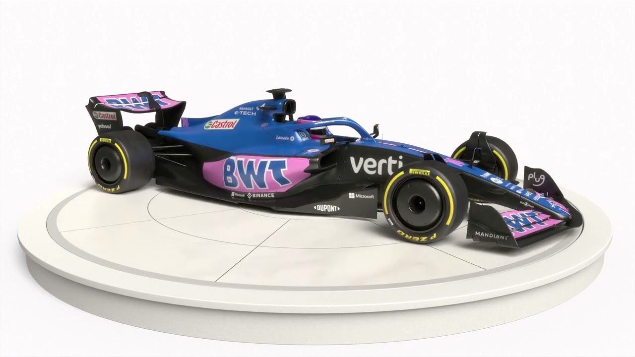 BWT Alpine A522 F1 Team Season 2022 Race Car 3D model