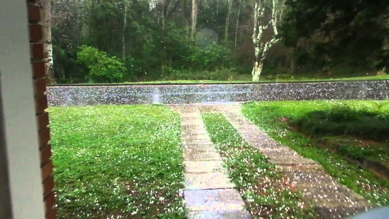 Chuva de granizo.