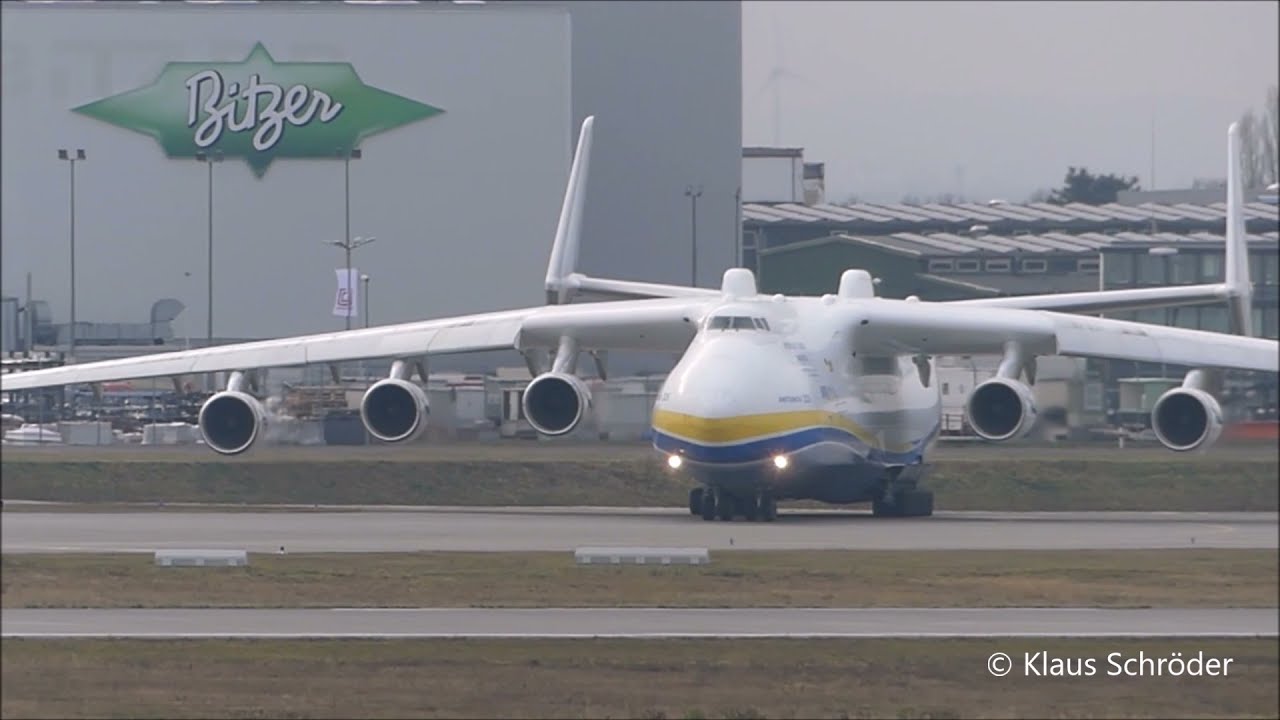 Start Antonov AN-225 Mriya Flughafen Leipzig/Halle