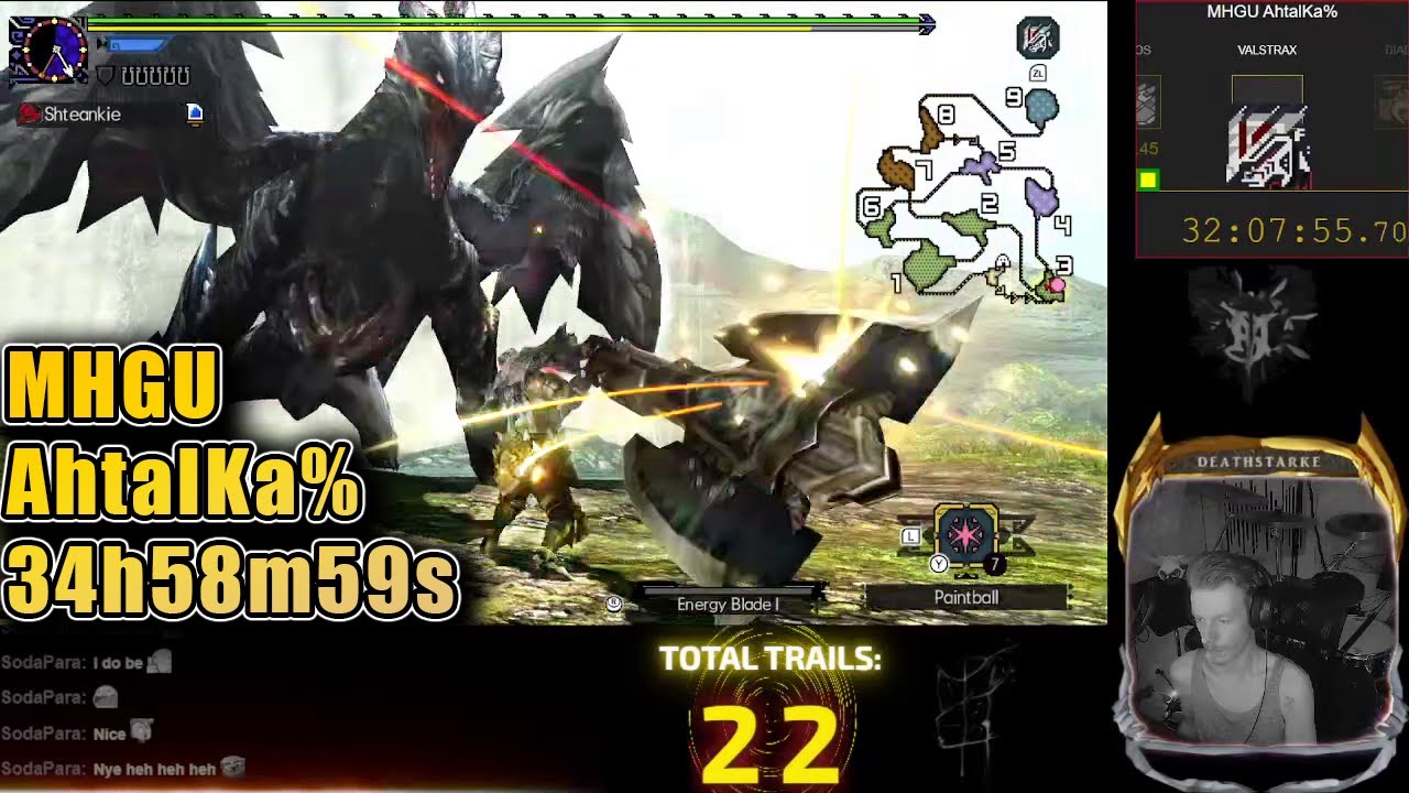 MHGU Any% / AhtalKa% Speedrun by Deathstarke (34h58m59s IGT)