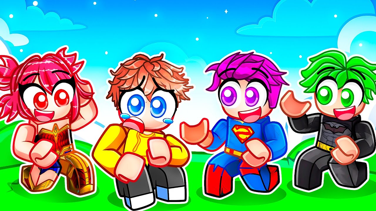 Adopted by SUPERHEROES Sad Story in Roblox Strongest Battlegrounds!