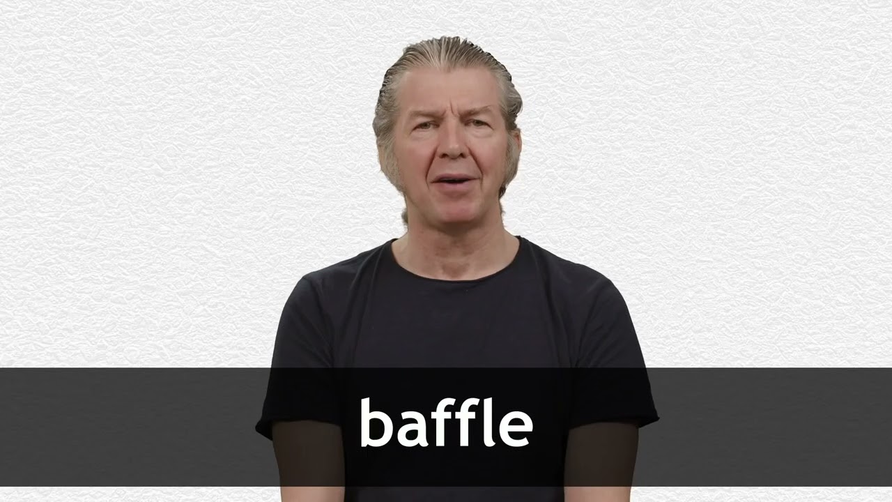 How to pronounce BAFFLE in American English