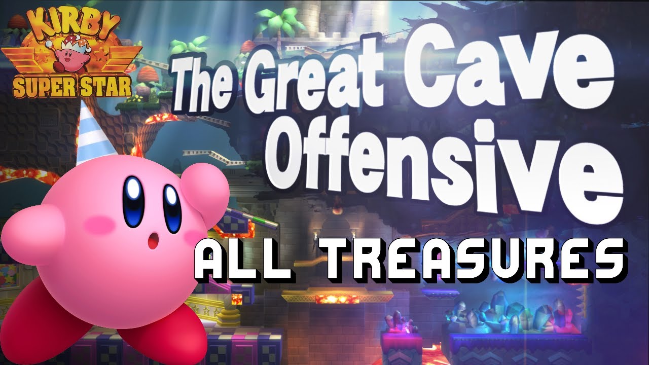 The Great Cave Offensive - All Treasures (Kirby Super Star)