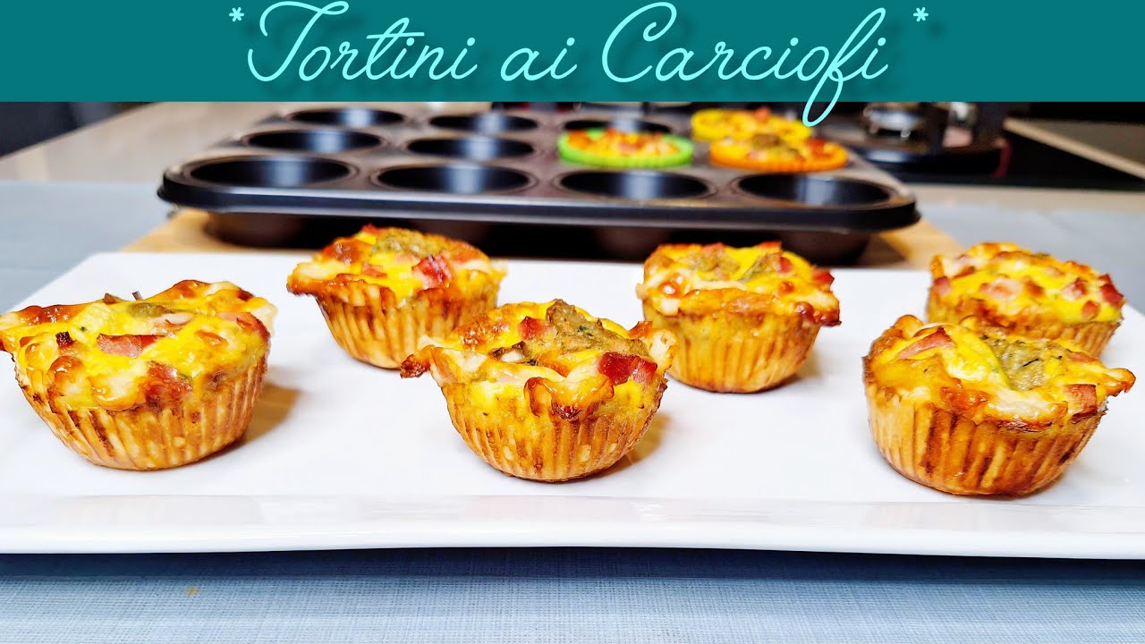Sformatini o Muffin ai Carciofi  con Prosciutto e Formaggio 😋
