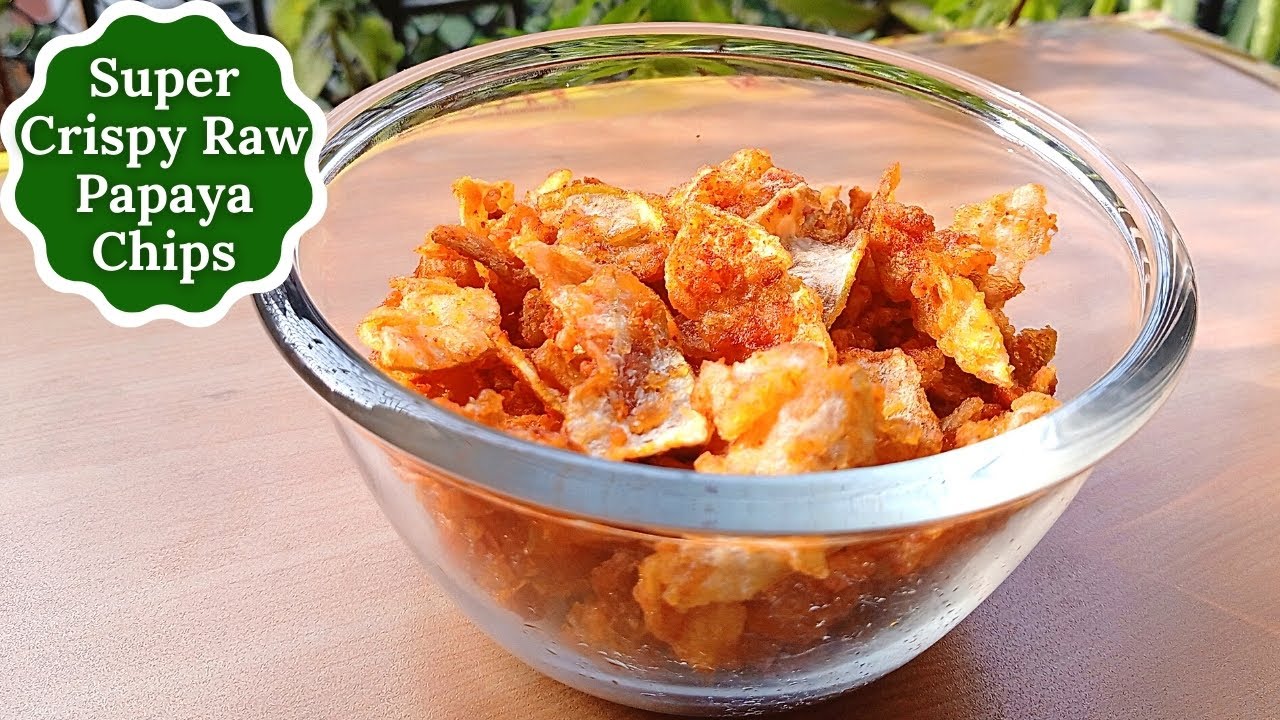 Raw Papaya Chips | Papaya Recipes | Savithri's Kitchen