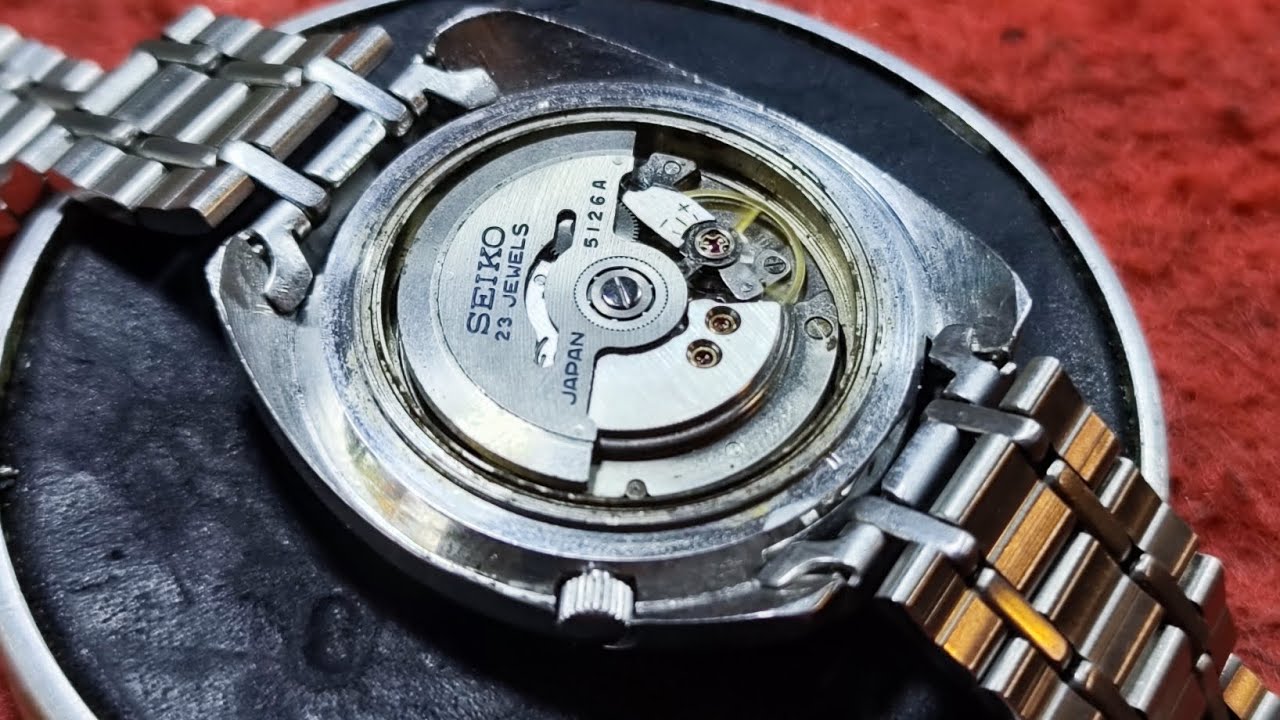 Servis jam tangan Seiko 5 automatic movement 5126A mati total / overhaul / indostraps cikarang