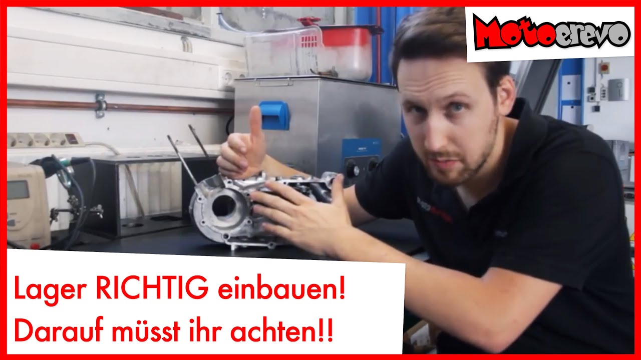 Lager RICHTIG EINBAUEN Tutorial / Vespa & Simson / motoerevo