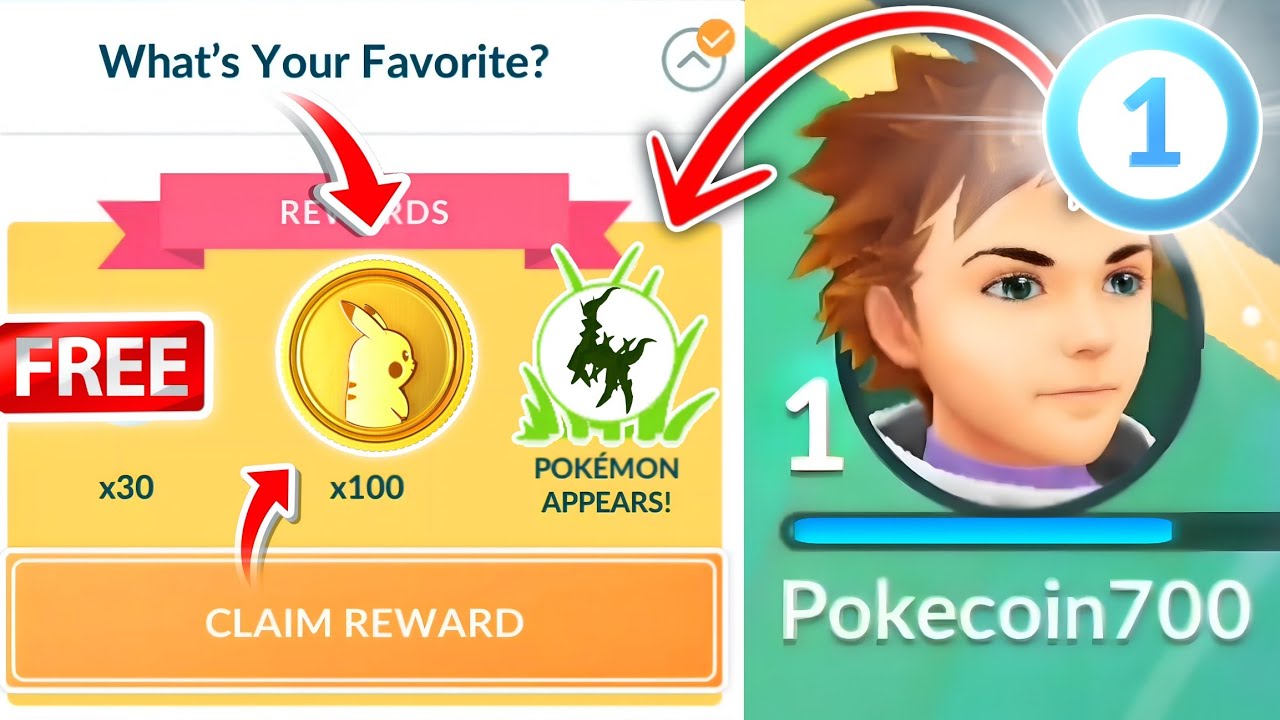 ⛔️Free Pokecoins At Level 1 GUARANTEED With SUPER RARE Pokemon in pokemon go.