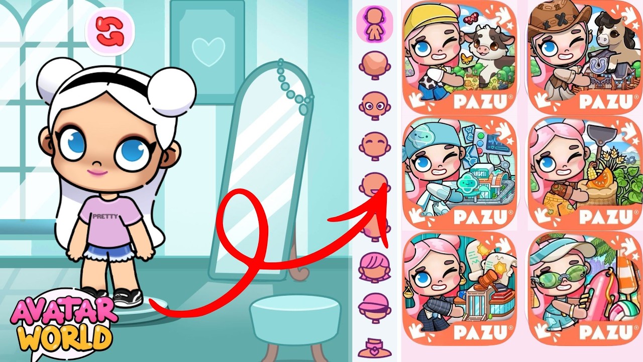 EASY✨️ How To Make A Pazu Logo In Avatar World 🌎 #avatarzoe #avatarworld #pazu