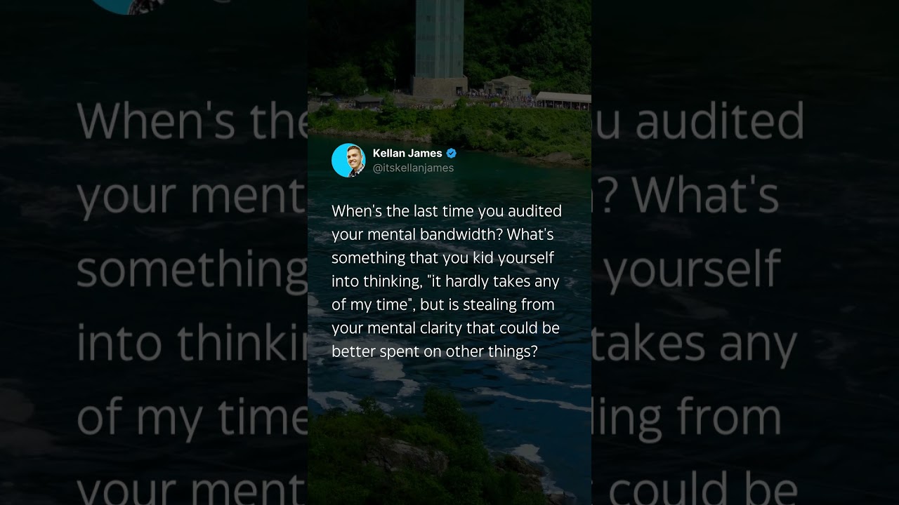 When's the last time you audited your mental bandwidth? 🧠