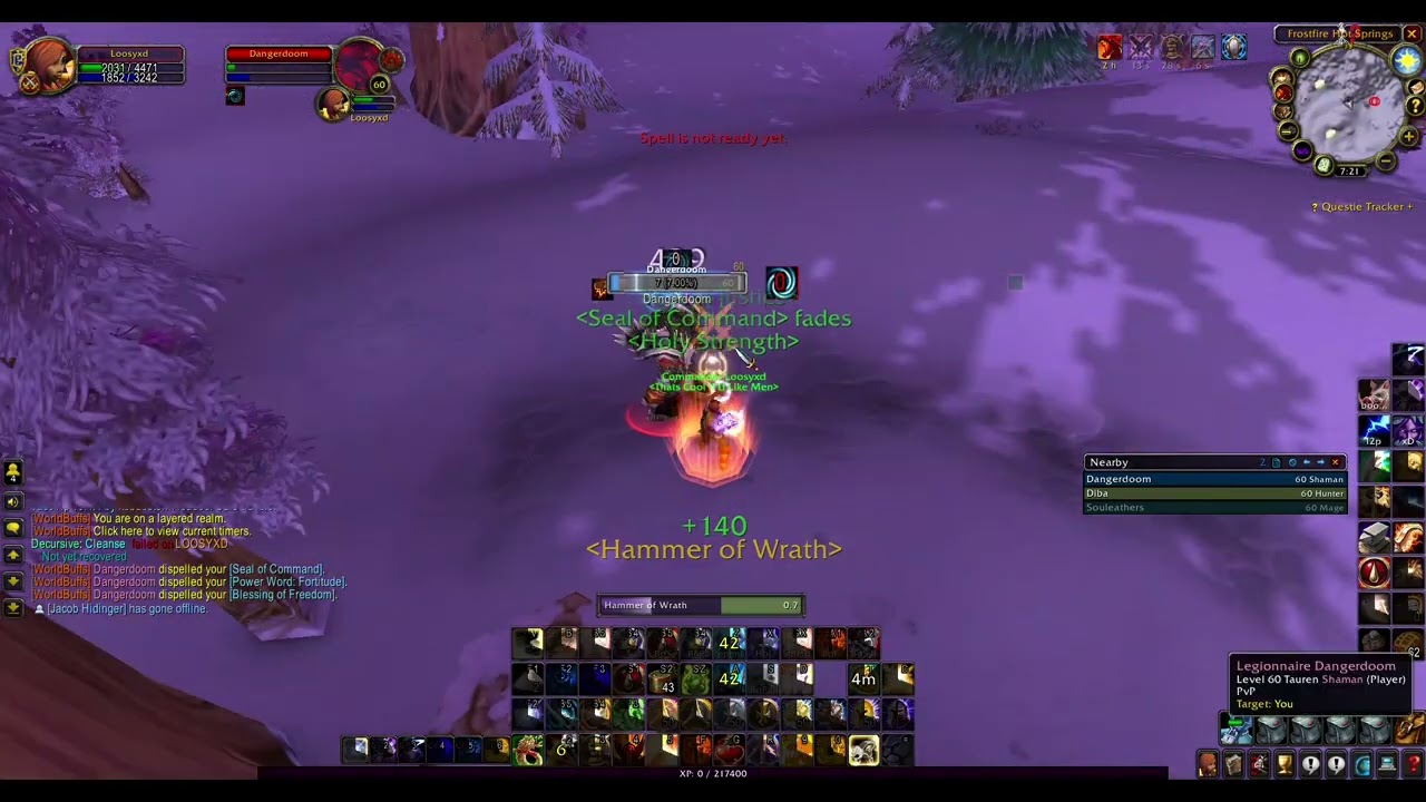 WoW Classic Anniversary: Retribution Paladin World PvP vs Mages... & a Shaman: L2P'eeeing
