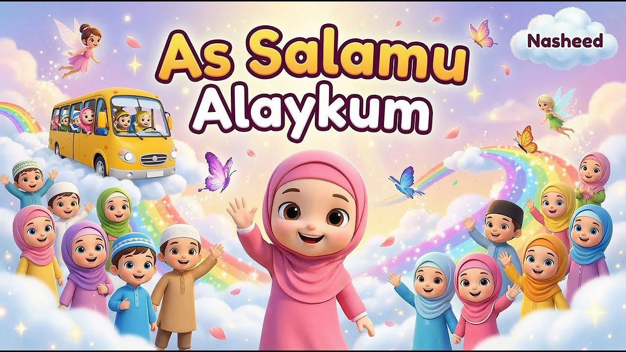 As Salamu Alaykum | Islamic Kids Song | Islamic Nursery Rhyme for Kids  | Bismillah & Alhamdulillah