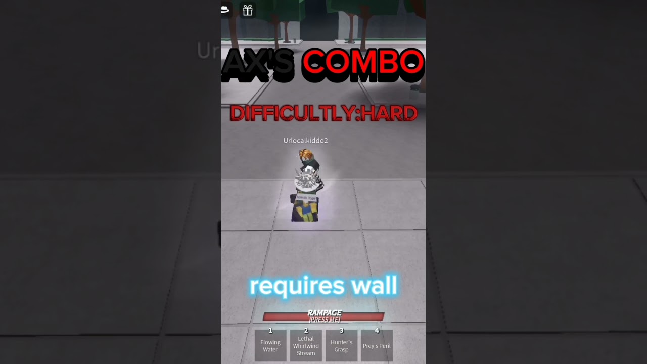 Ax's (my garou combo)combo #thestrongestbattlegrounds #roblox #tsbg #combo