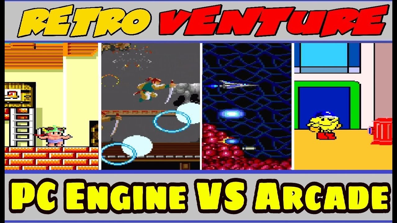 Arcade vs PC engine RetroVentureUK