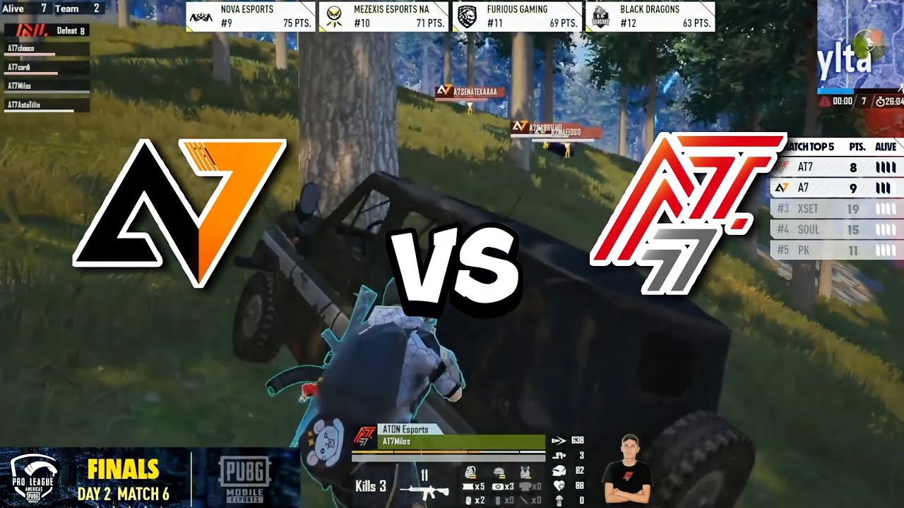 Alpha7 vs Aton Esports😱🔥in PMPL Americas Championship S2 | PUBG MOBILE