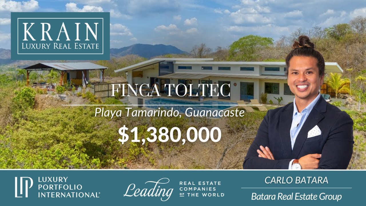 Touring a Majestic Mountaintop Ocean View Home + 4 Casitas in Playa Tamarindo!