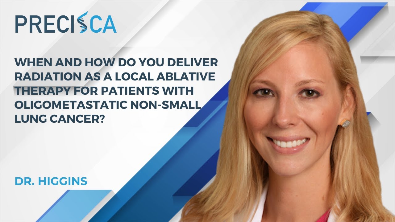 When and how is radiation delivered as a local ablative therapy in oligometastatic NSCLC?