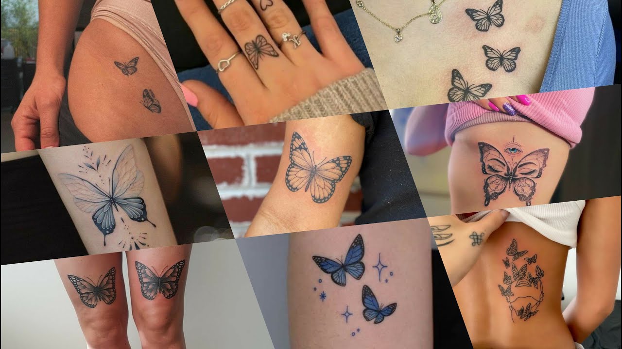 Lovely Butterfly Tattoos For Girls 2022 | Tattoo Design Ideas | Girls Tattoos ! / INK BUDDY /