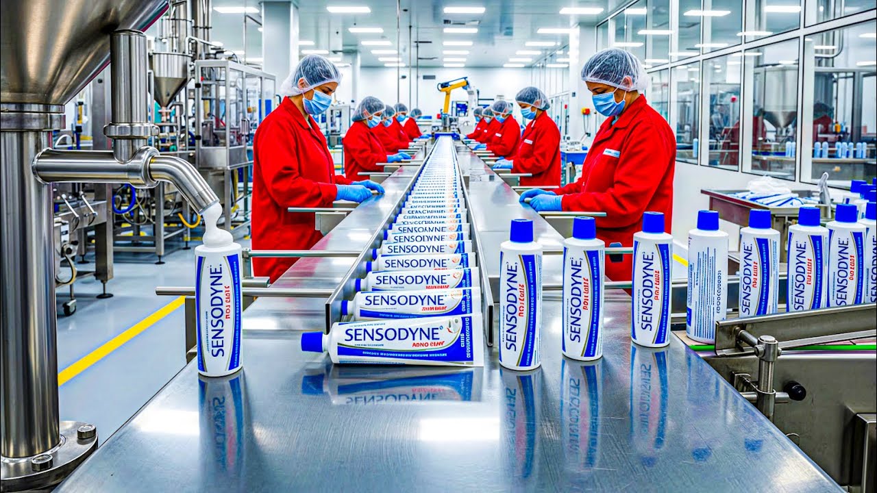 Inside the Sensodyne Factory – Full Process: How Luxury Toothpaste Is Made