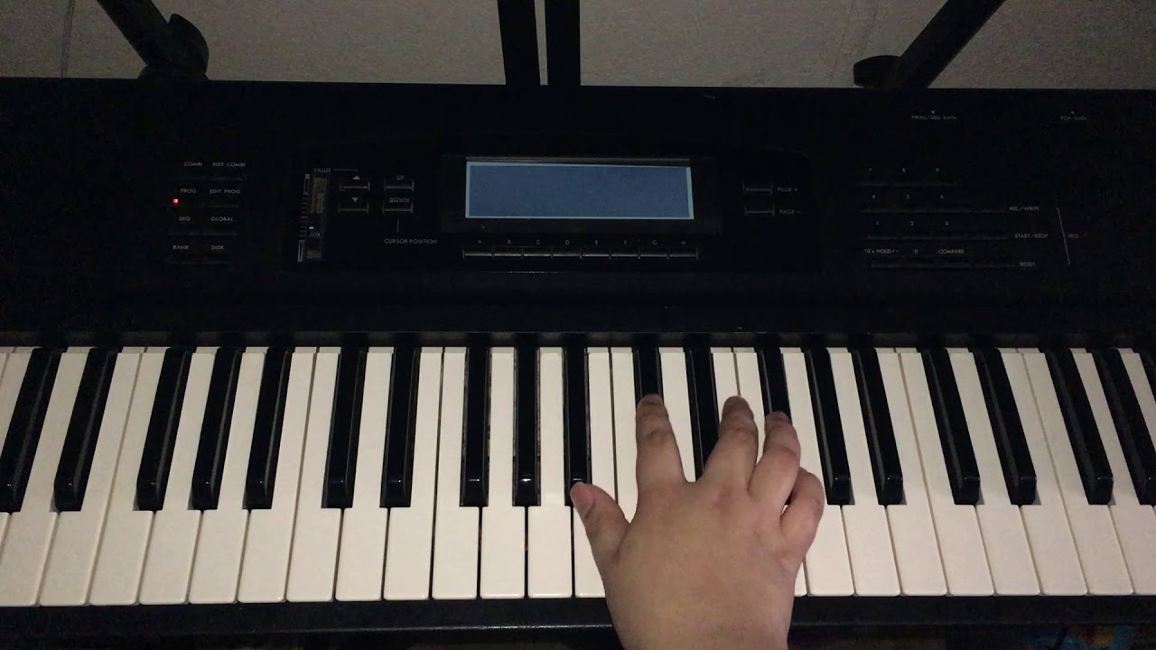 Círculo de Fa menor en el piano
