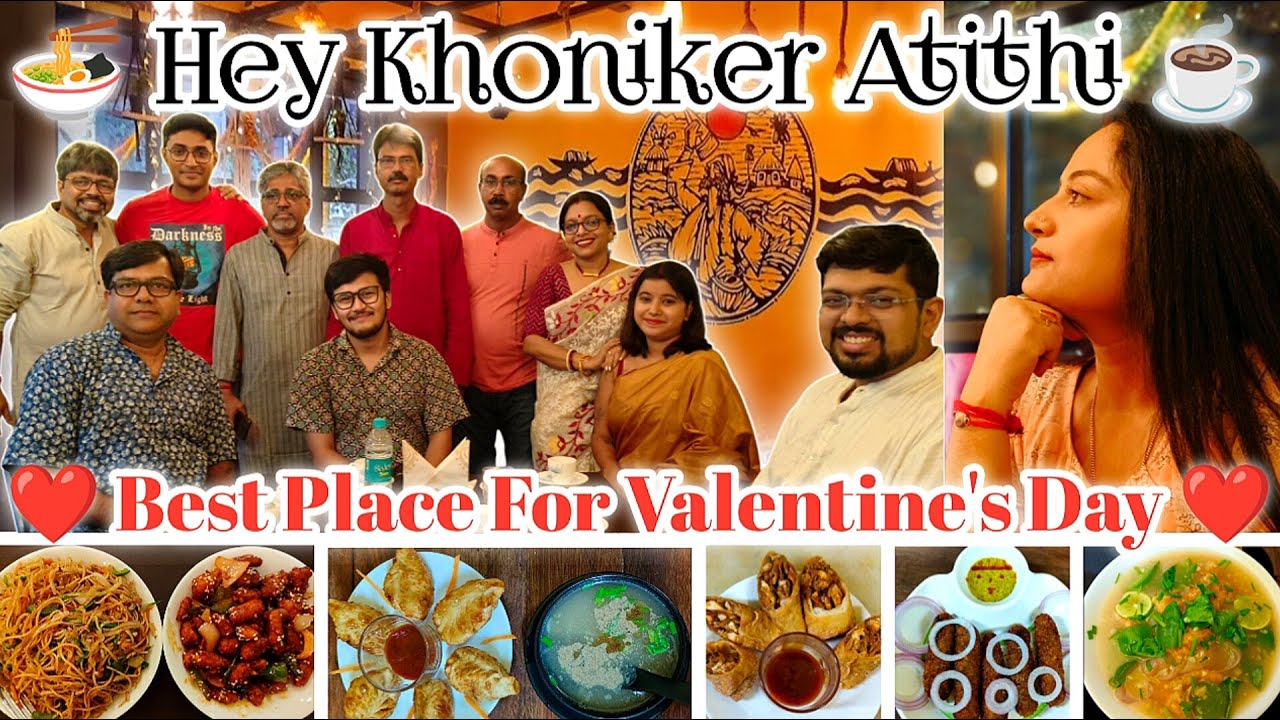 Best Place For Valentine's Day In Kolkata | Hey Khoniker Atithi ☕🍜 #cafe #kolkata #kolkatacafe #vlog