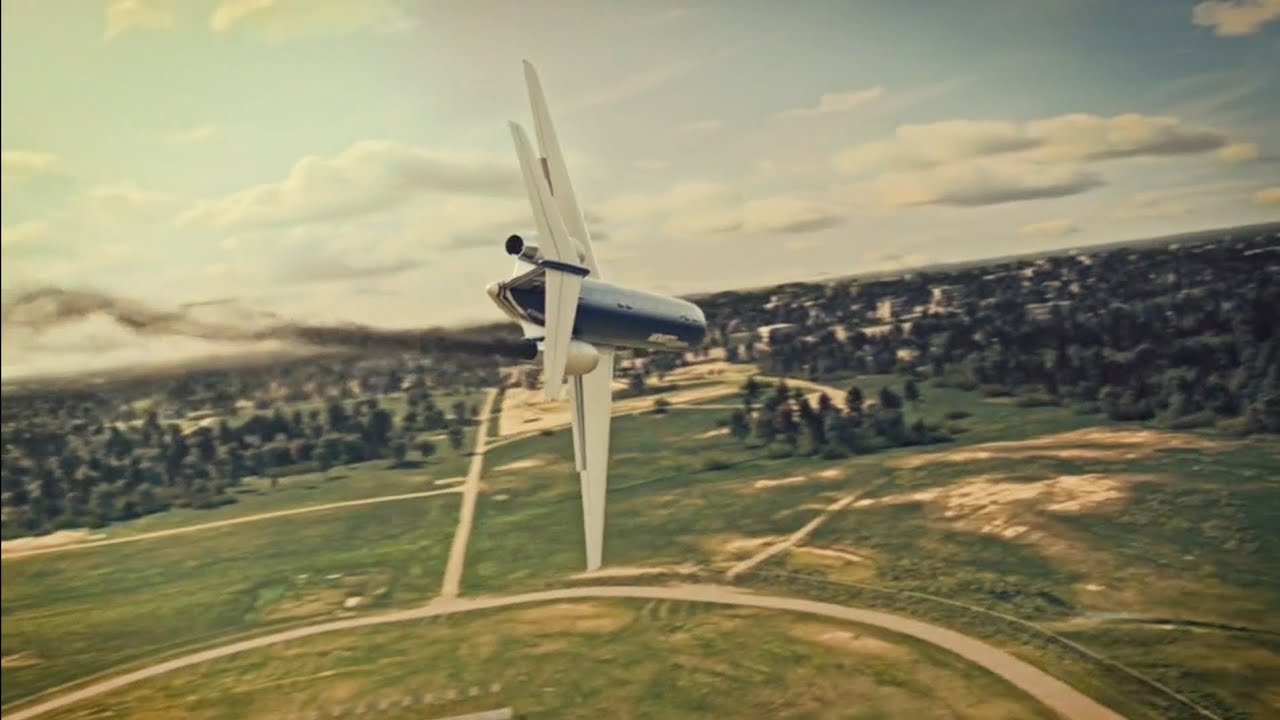 Midwest Express Airlines Flight 105- Crash Animation