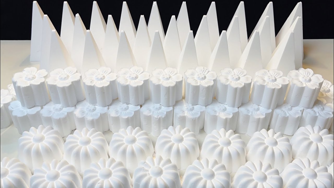 #ASMR Baking soda in new shapes #explore