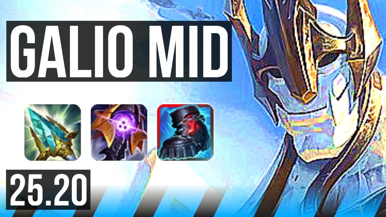 GALIO vs PANTHEON (MID) | 10/1/18, Godlike | KR Master | 25.20