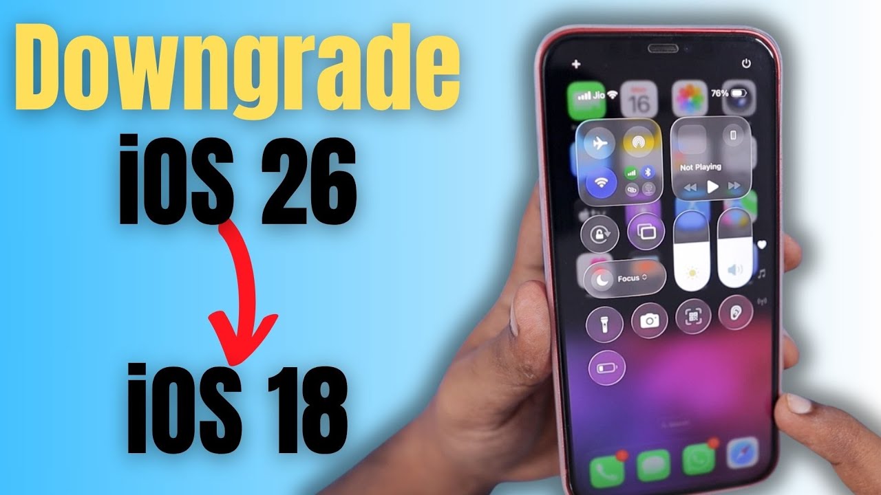 How To Downgrade iOS 26 to iOS 18 on iPhone? (Tamil)