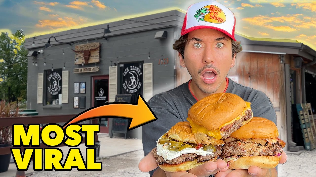 Eating at The Most VIRAL Burger Restaurant In Nashville...