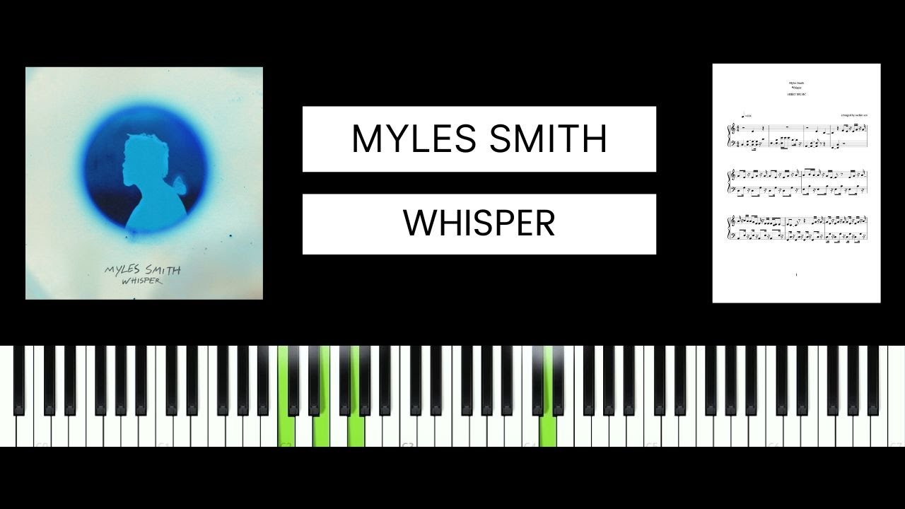 Myles Smith - Whisper (BEST PIANO TUTORIAL & COVER)