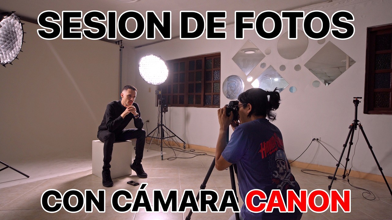 Sesión de fotos a modelo masculino con 2 luces! Te enseño todo!