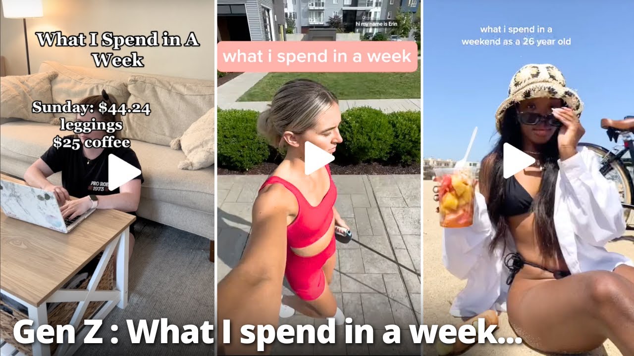 Gen Z: What I Spend in A Week | TikTok Compilation