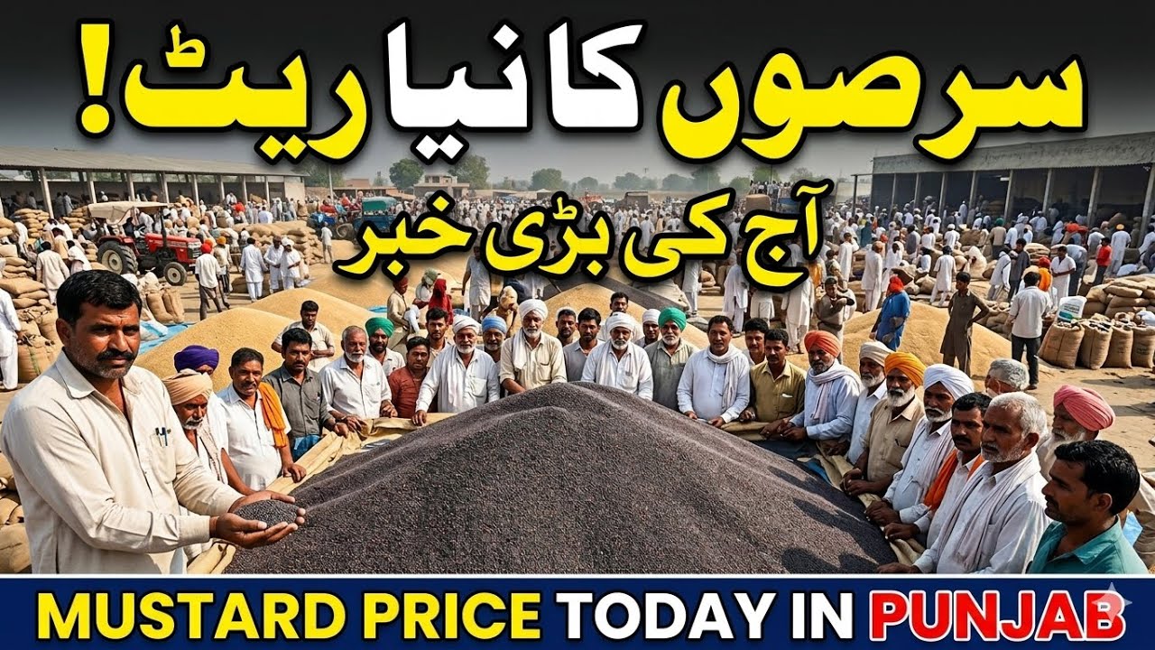 Sarson Rate Today 2026 | سرسوں کی بولی میں تیزی | Mian Channu Mandi Update