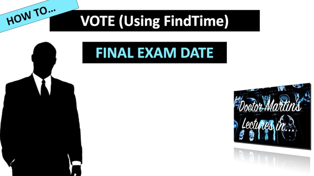 Bio 1050 Instructions for Choosing Final Exam Date and Time