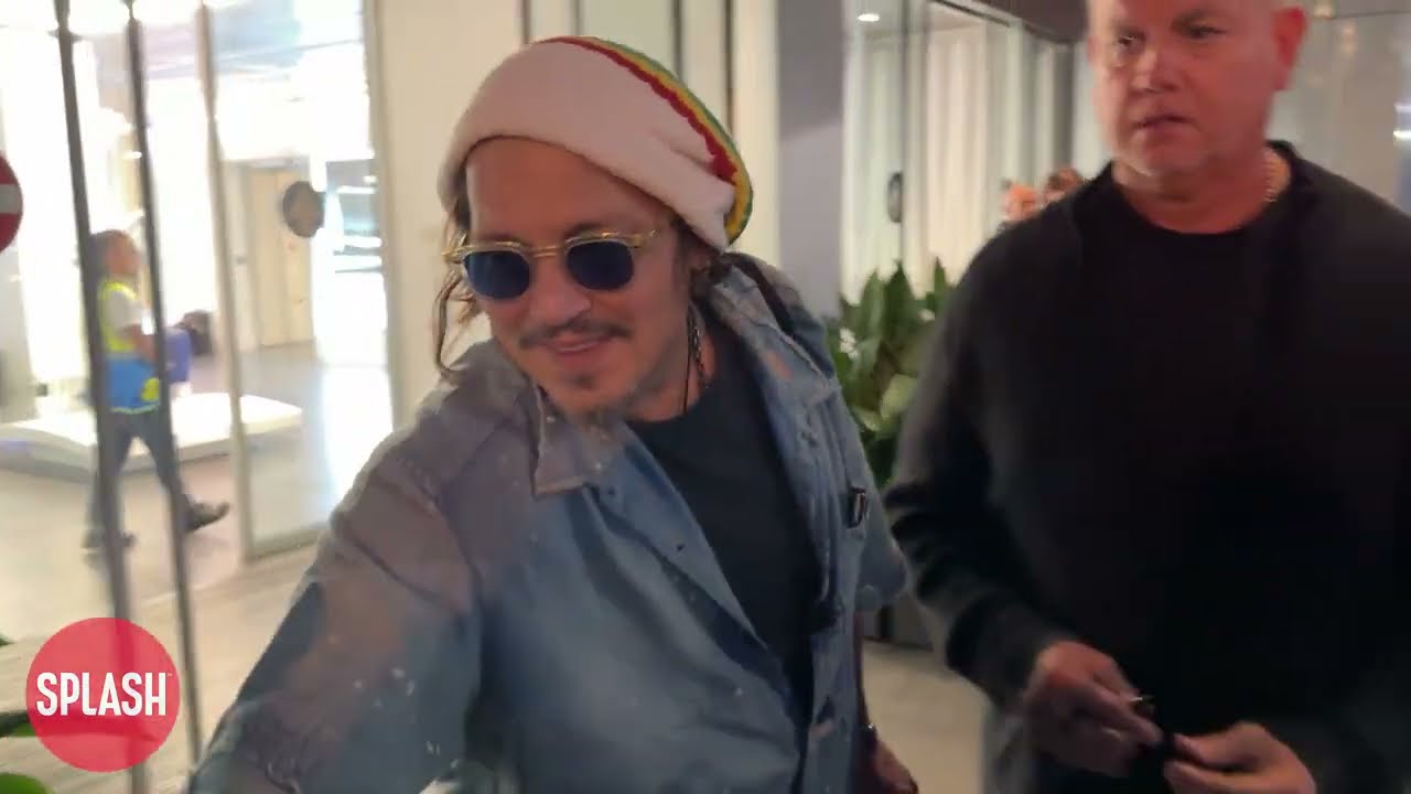Johnny Depp Spotted At Milan Airport After Rome Film Festival Ahead Of TV Interview