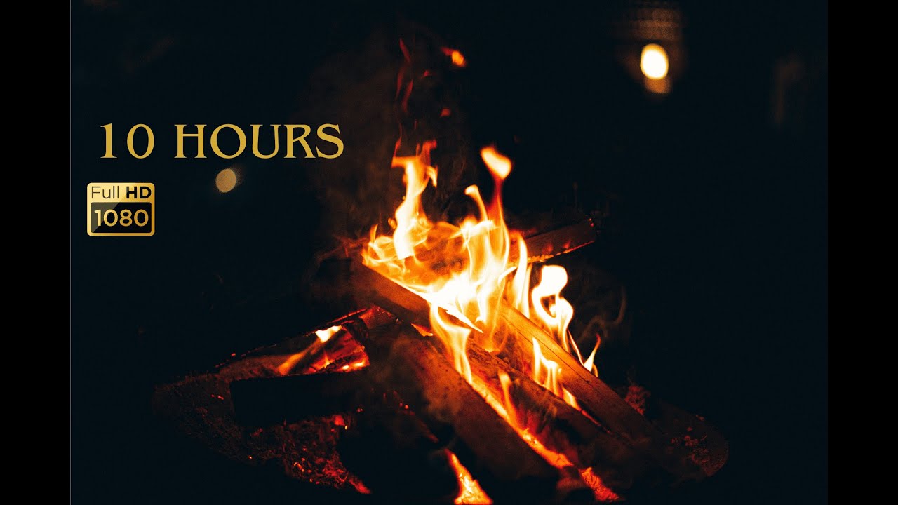 Fireplace Crackling Sounds for Deep Sleep | 10 Hours | Unda Serana Ambient