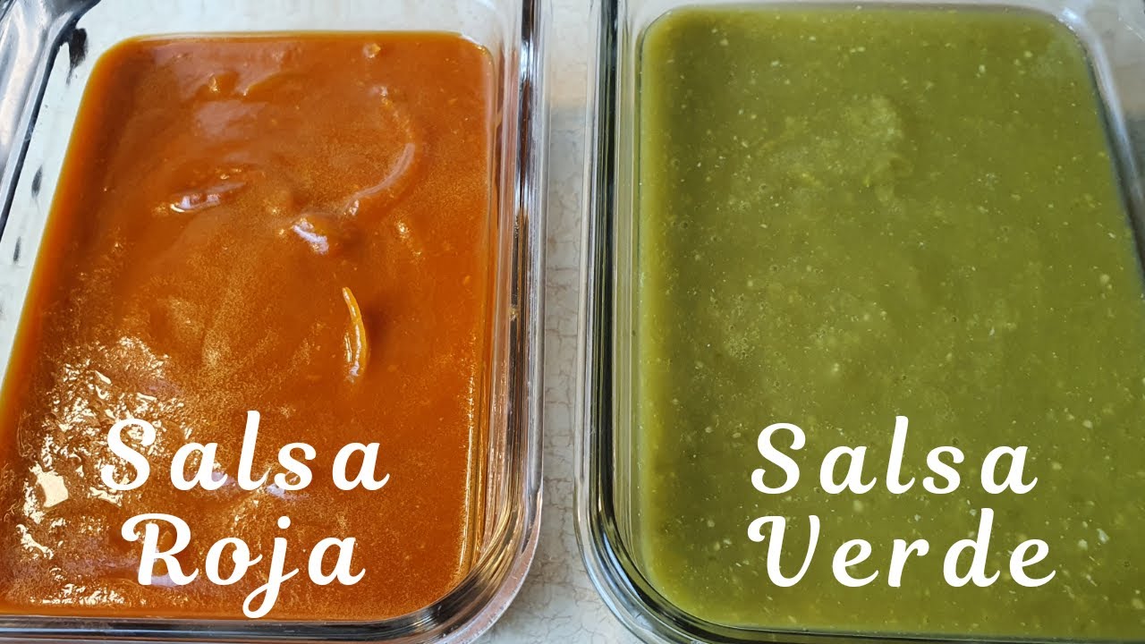 SALSA ROJA Y SALSA VERDE, para muchos usos!  video #98
