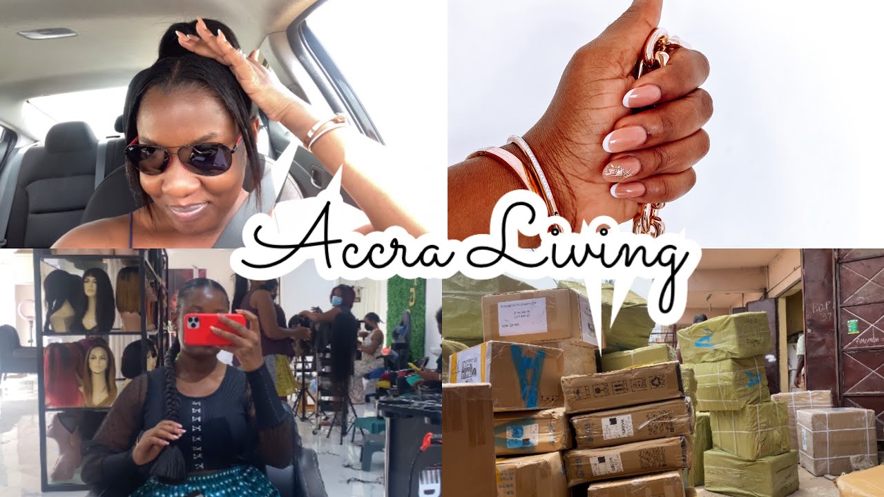 ACCRA LIVING || HAIR SALON VISIT;NEW HAIR, NAIL SALON VISIT, LIFE OF AN ENTREPRENEUR| NAAKU ALLOTEY