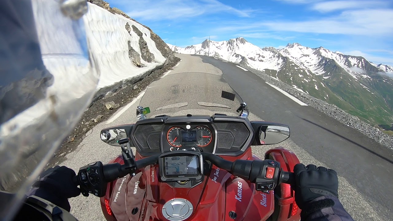 Montée du Galibier en Spyder Canam durant la RGA Franco belge