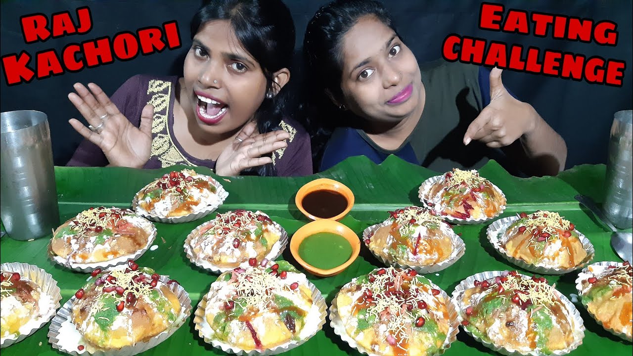 12X Raj Kachori eating challenge// street food homemade👌👌🤤🤤
