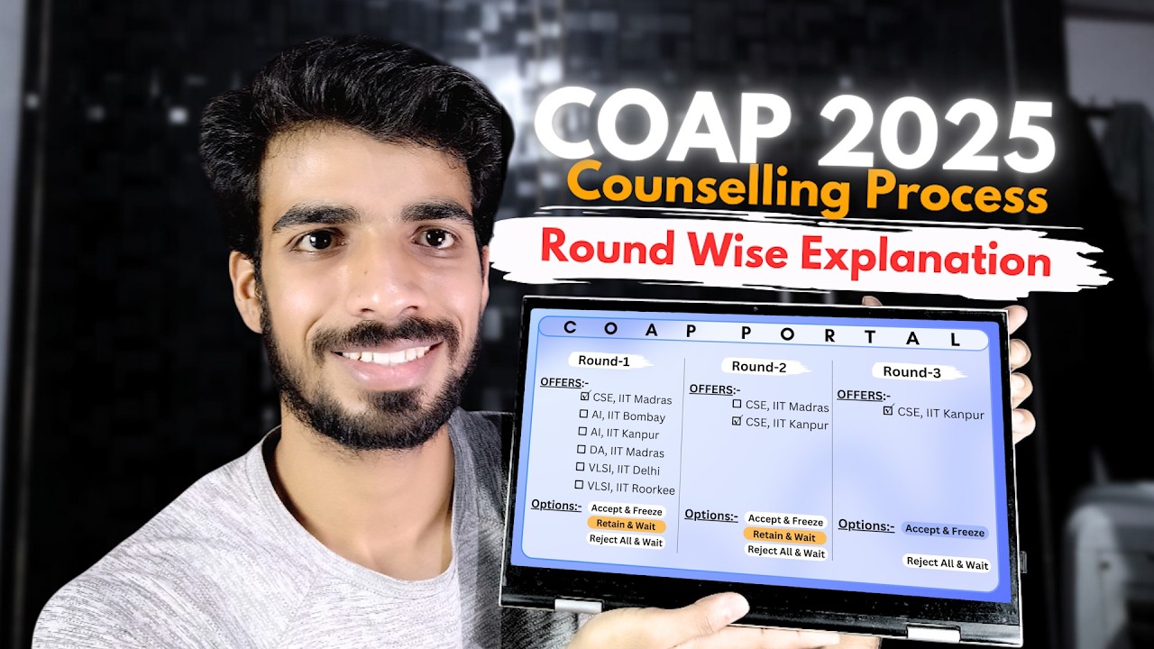 Coap Portal Counselling Process Explained In Detail | Jitendra Singh #coap2025 #coap #gate2025
