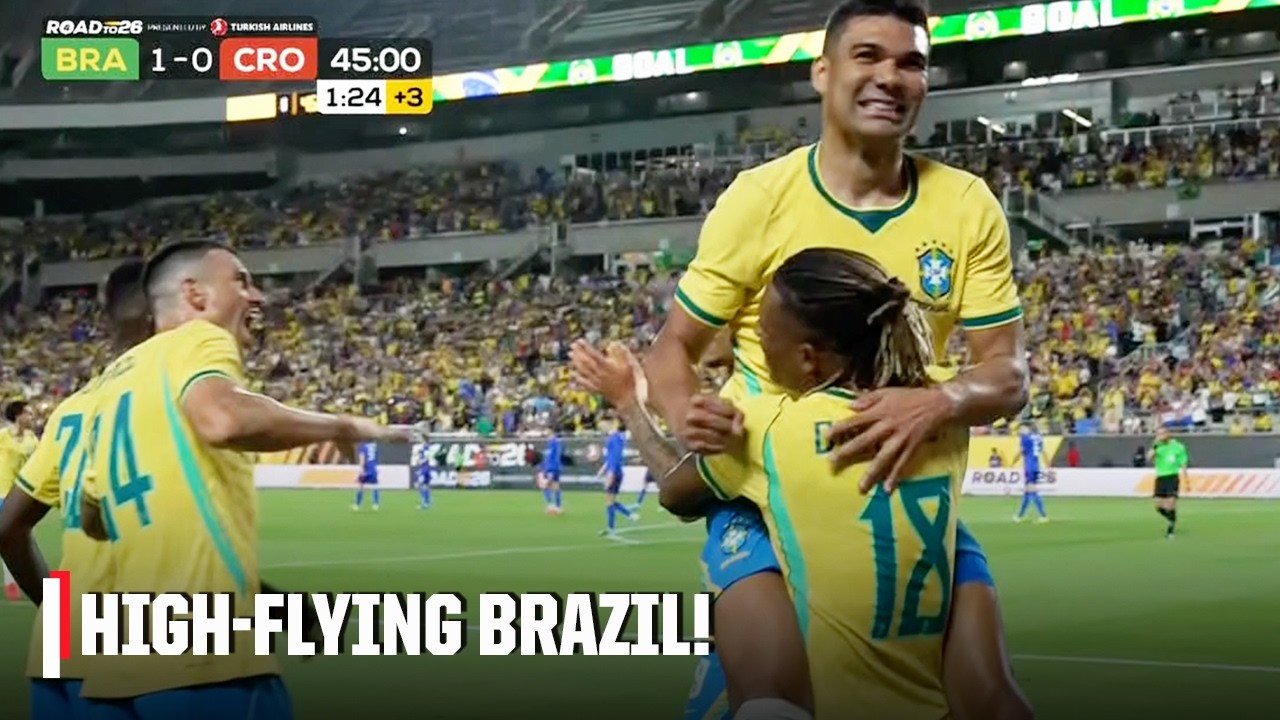 Винисиус Жуниор пасует Данило после контратаки Бразилии | ESPN FC