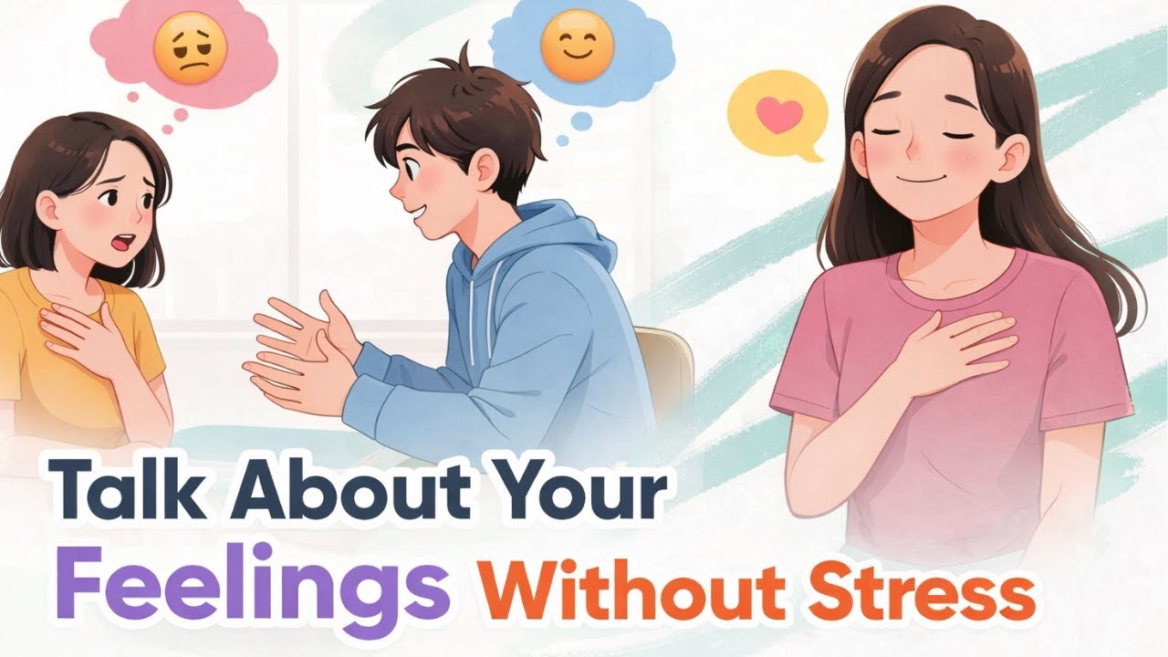 Talk About Your Feelings Without Stress | Slow English Conversation  | The Gentle English