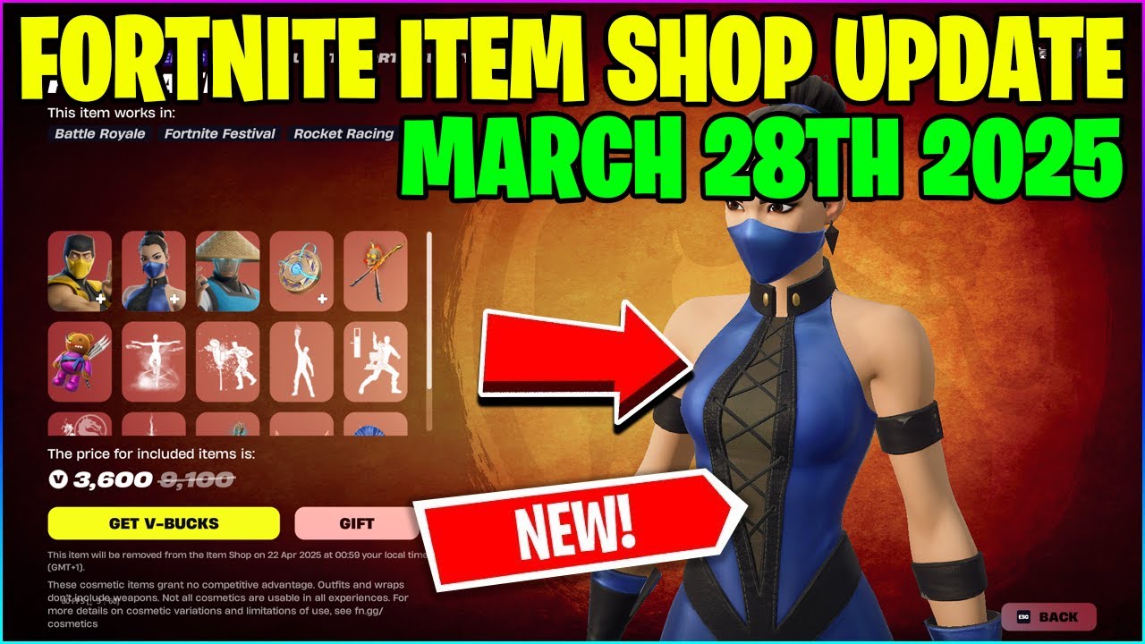 *NEW* KLASSIC KOMBAT BUNDLE + MORE! Fortnite Item Shop [March 28th, 2025] (Fortnite Battle Royale)