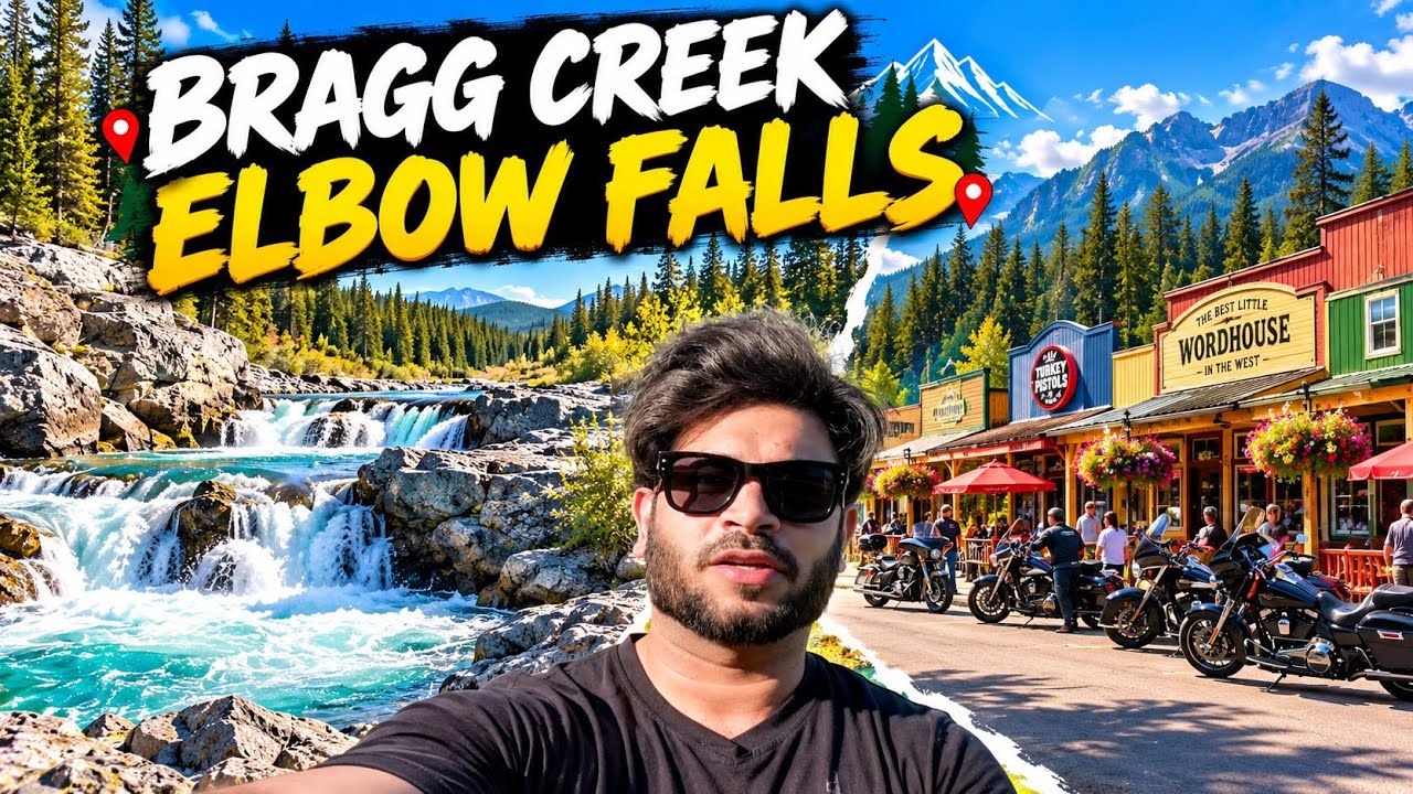 Bragg Creek & Elbow Falls 🇨🇦  A Beautiful Alberta Road Trip!