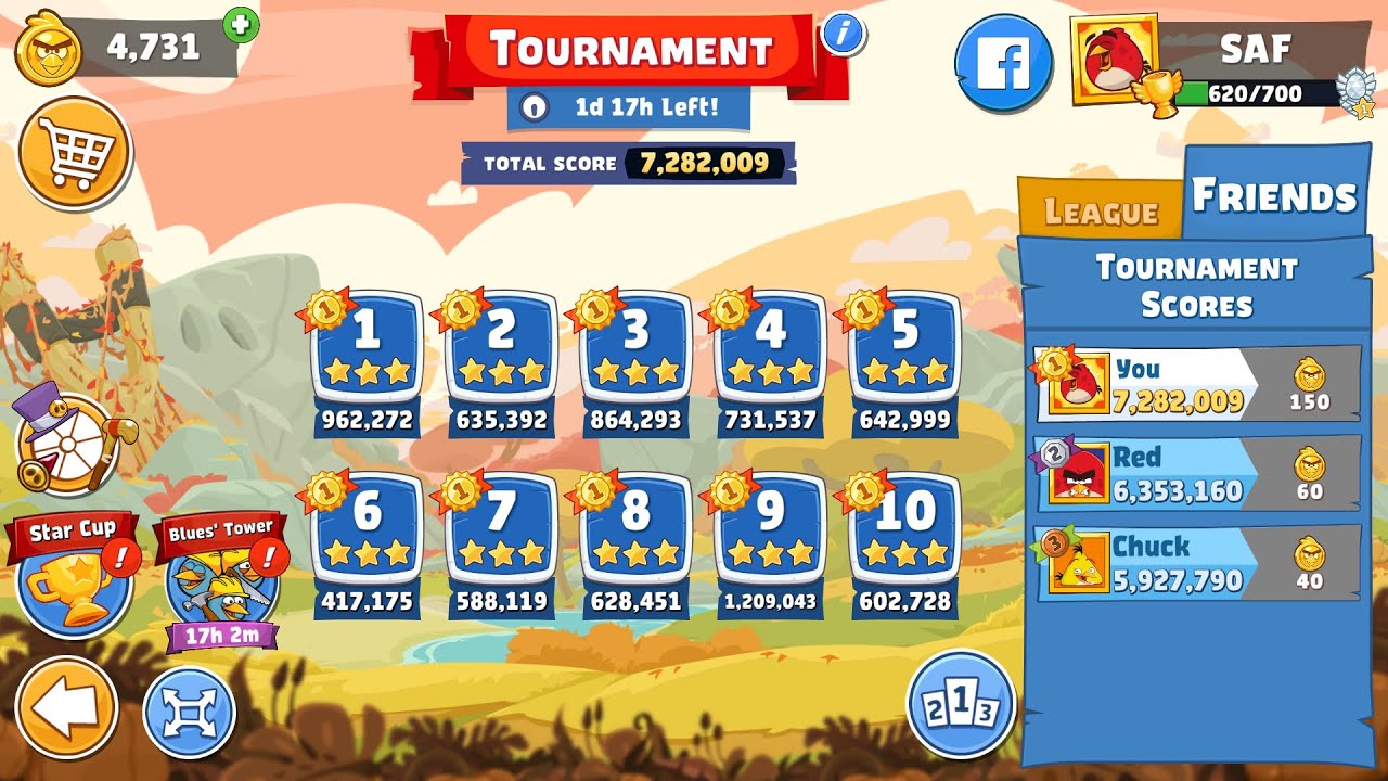 Angry Birds Friends. Tournament (30.11.2023). All levels 3 stars. Passage from Sergey Fetisov