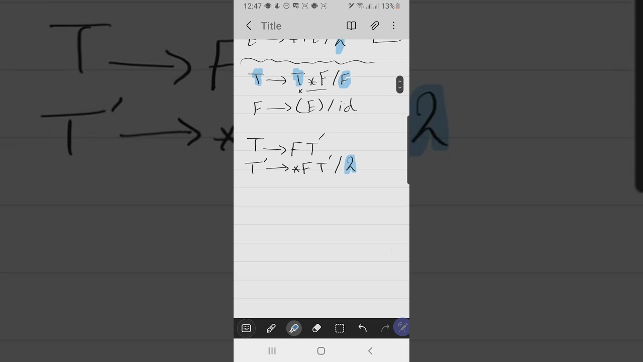 تصميم مترجمات left recursion
