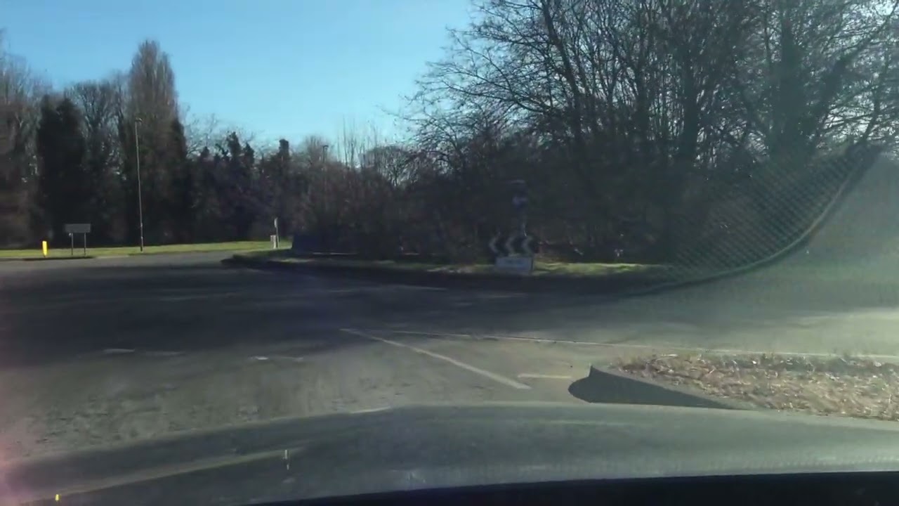 Viables Roundabout, Harrow Way, 4th exit to Hatch Warren, Basingstoke Driving Test Route Help Tips